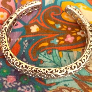 Silver cuff bracelet